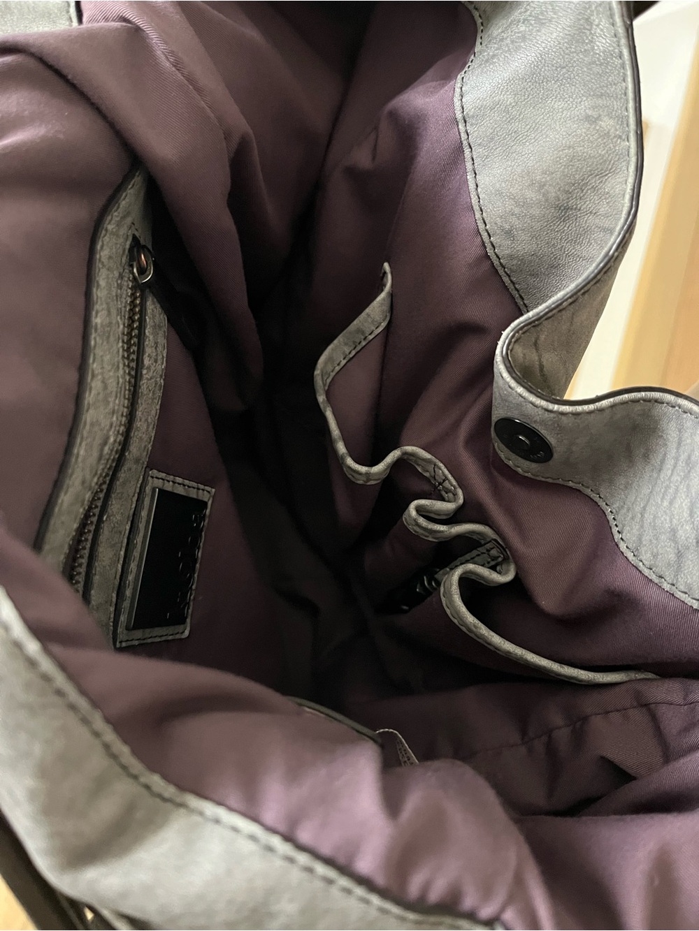 Kooba Gray Slouchy Hobo Shoulder Bag. Dust bag included. - Picture 3 of 6